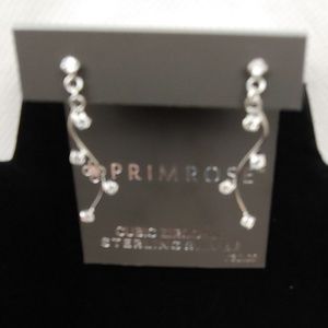 Primrose Cubic Zirconia Sterling Silver Earrings